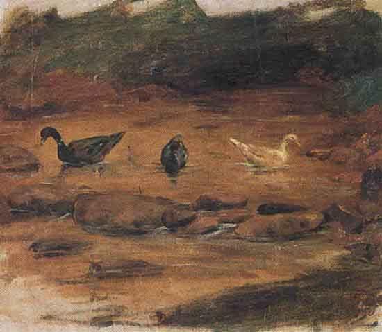 Benedito Calixto Ducks China oil painting art